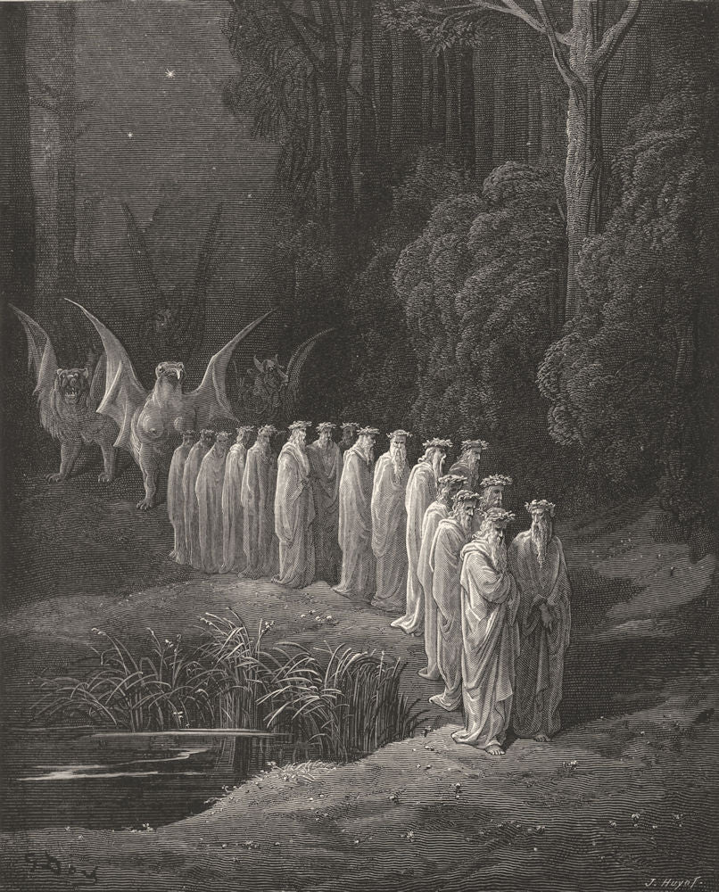 DANTE. sky so beautiful, came 4 20 elders, 2 2, flower- de- luces crown'd 1893